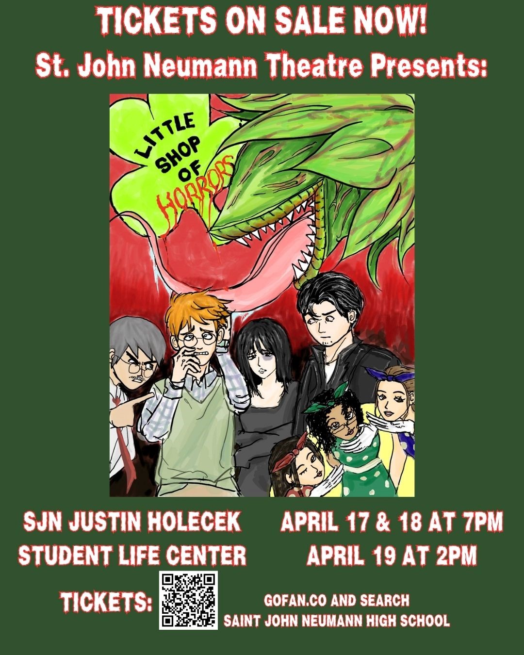 Little Shop of Horrors, April 17, 18, & 19, 2026